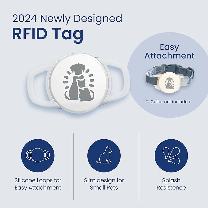 PortionPro Rx Upgraded RFID Automatic Pet Feeder, New Tag with Silicone Loops - Prevents Food Stealing, Perfect for Prescription Diets, Schedules Meals (Cats & Dogs)